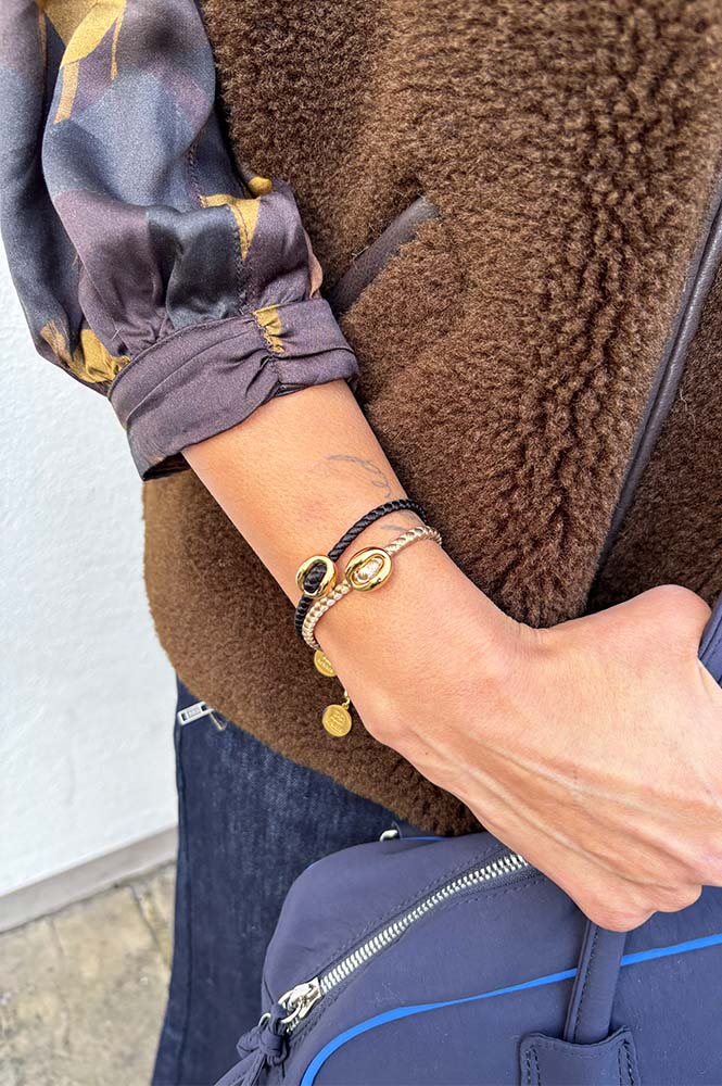 By Alona Drift Taupe Bracelet - The Mercantile London