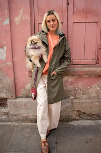 ICHI Tazi Kalamata Green Raincoat