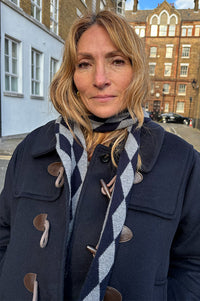 TBCo Charcoal Harlequin Skinny Scarf