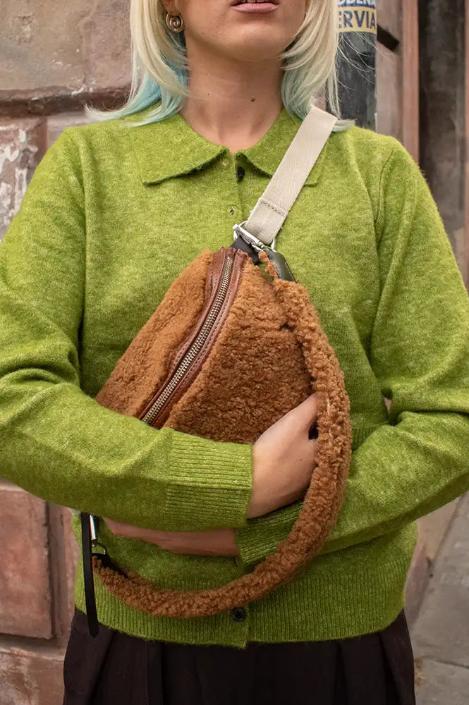 Bellerose Rosie Teddy Pecan Sling Bag