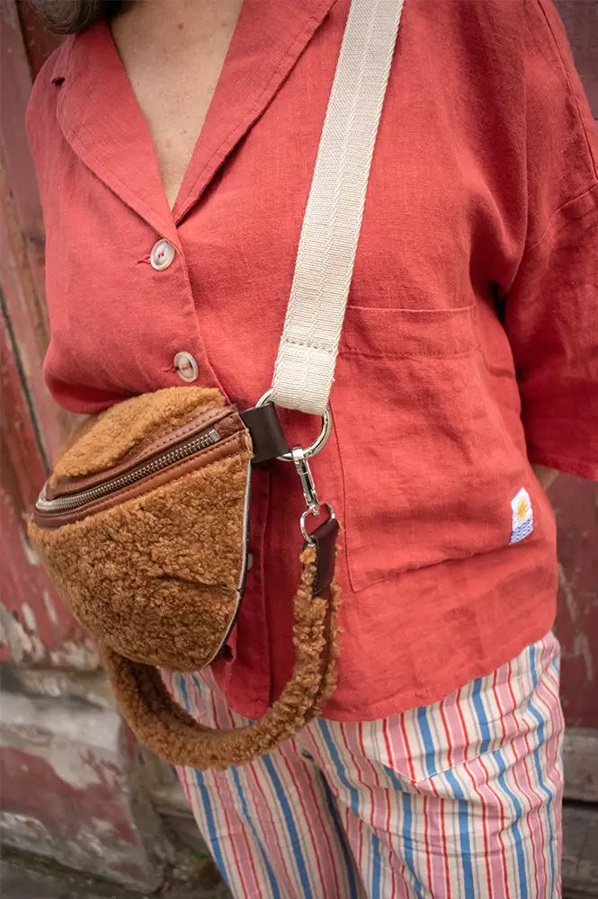Bellerose Rosie Teddy Pecan Sling Bag