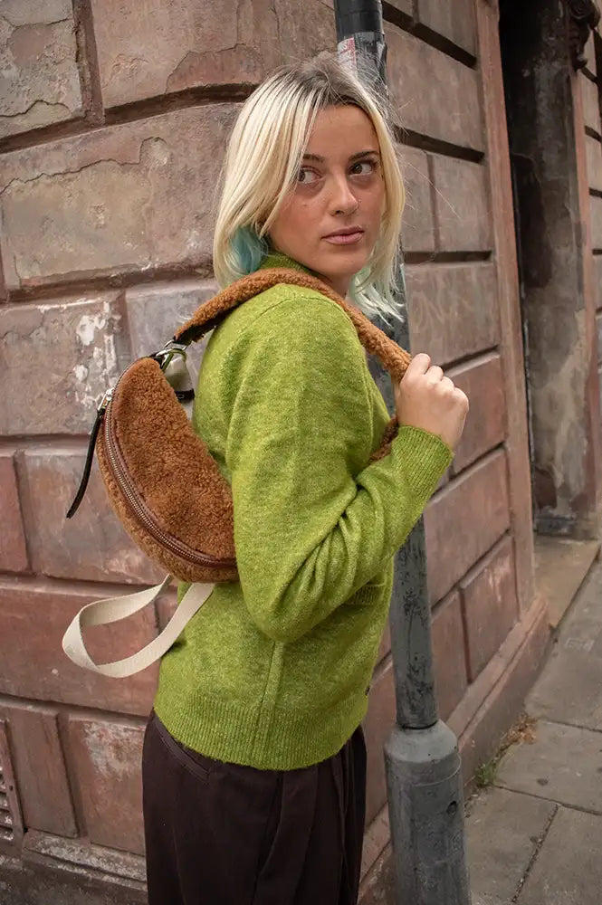 Bellerose Rosie Teddy Pecan Sling Bag
