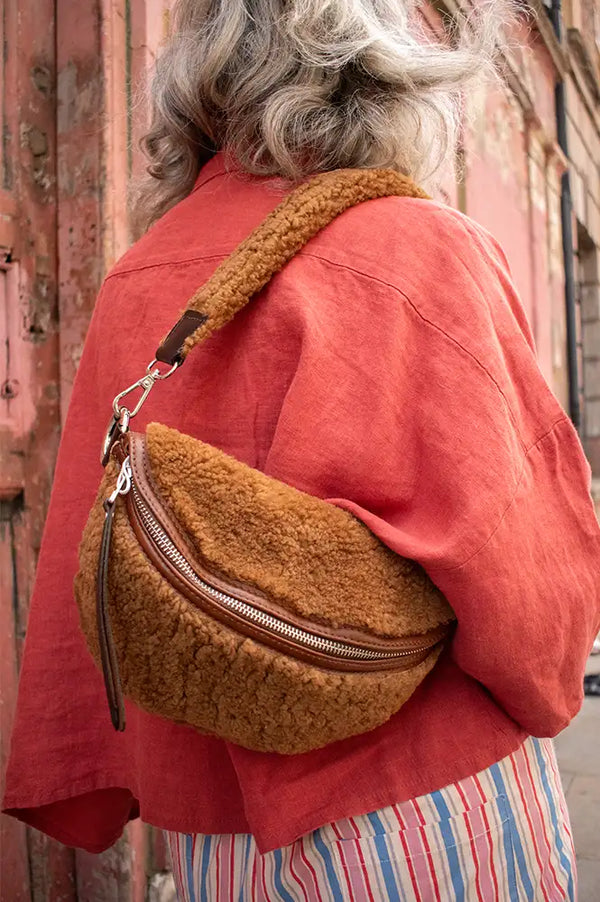Bellerose Rosie Teddy Pecan Sling Bag