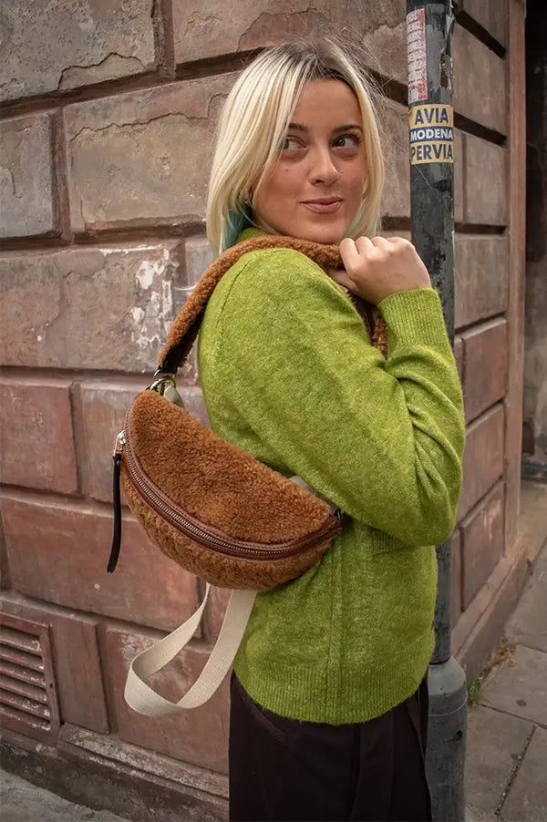 Bellerose Rosie Teddy Pecan Sling Bag