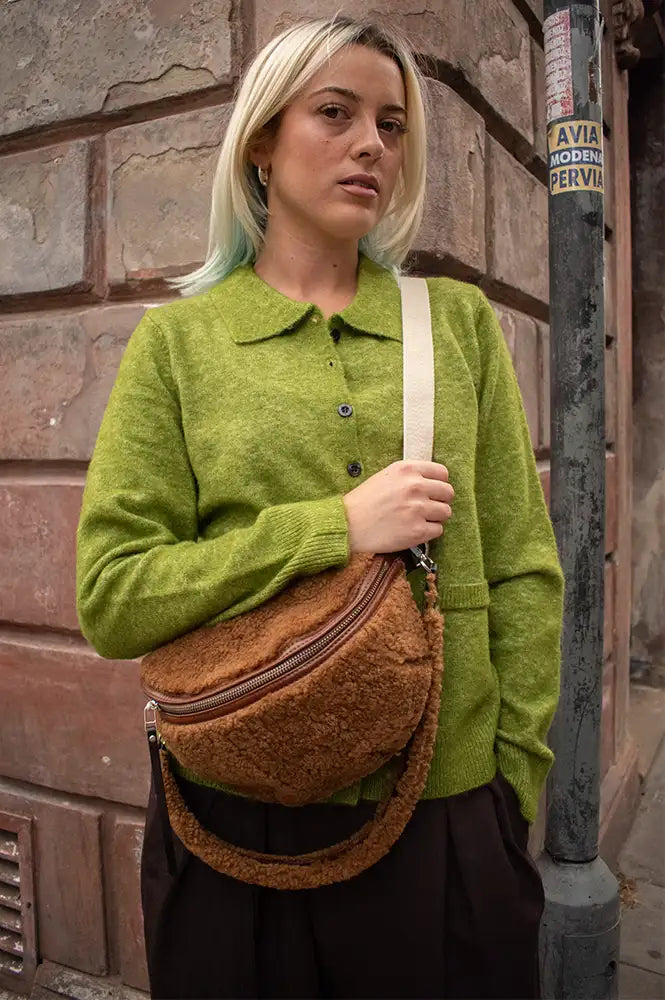 Bellerose Rosie Teddy Pecan Sling Bag