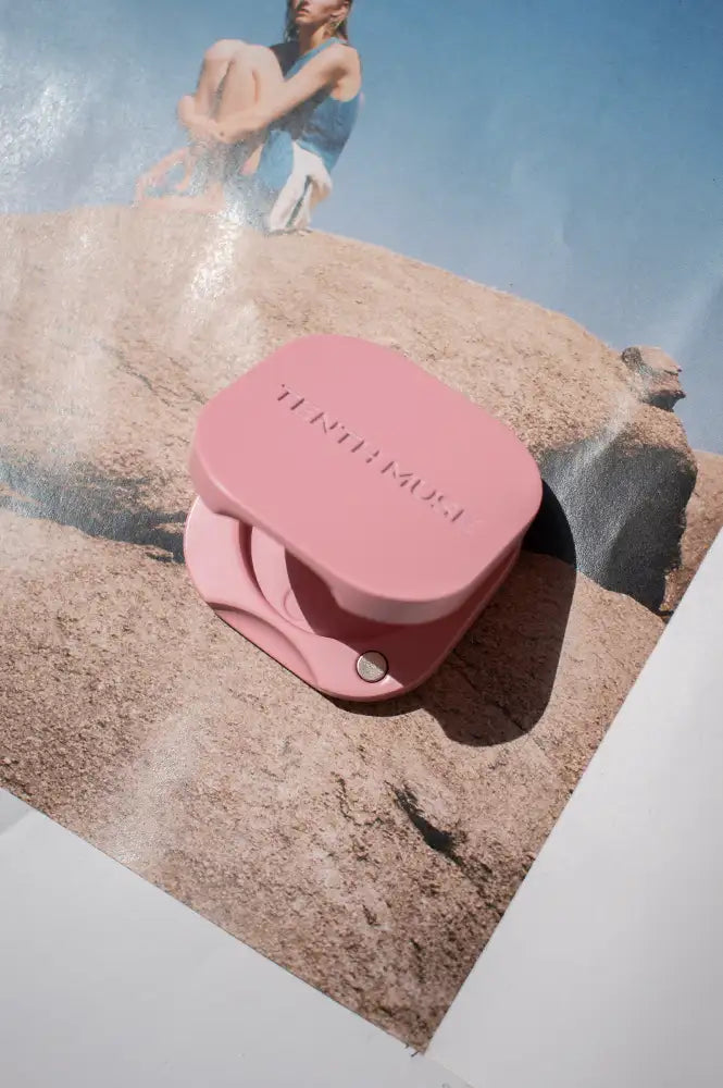 Tenth Muse Pink Suede Refillable Perfume Vessel