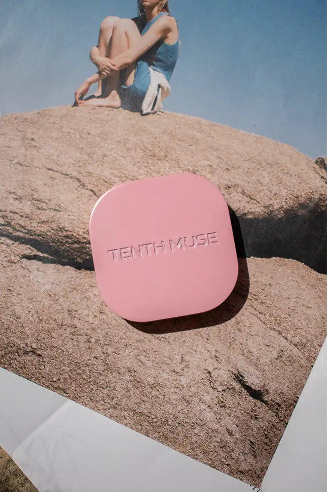 Tenth Muse Pink Suede Refillable Perfume Vessel