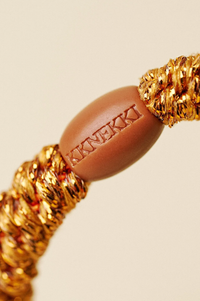KKNEKKI Burned Terracotta Glitter Hair Tie - The Mercantile London