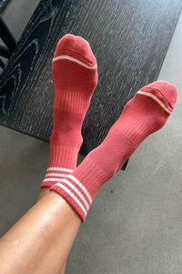 Le Bon Shoppe Girlfriend Terracotta Socks - The Mercantile London