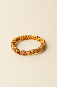 KKNEKKI Burned Terracotta Glitter Hair Tie - The Mercantile London