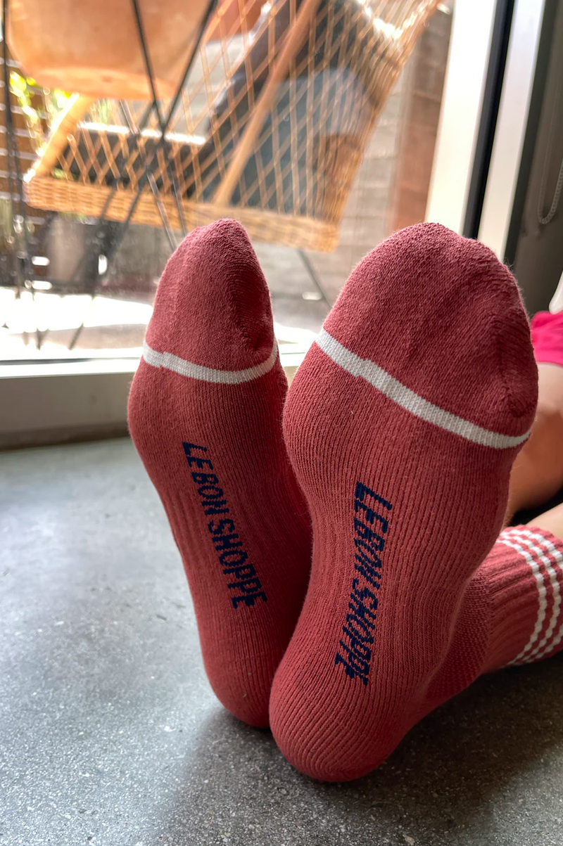 Le Bon Shoppe Girlfriend Terracotta Socks - The Mercantile London
