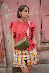 An'ge Salekina Terracotta Blouse - The Mercantile London