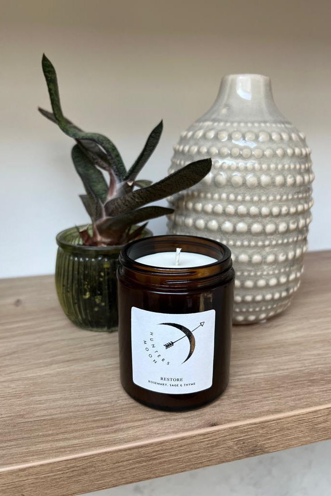 Hunter's Moon Restore Candle - Rosemary, Sage & Thyme - The Mercantile London