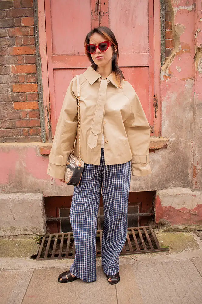 FRNCH Nerina Beige Shirt Jacket - The Mercantile London