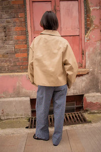 FRNCH Nerina Beige Shirt Jacket - The Mercantile London