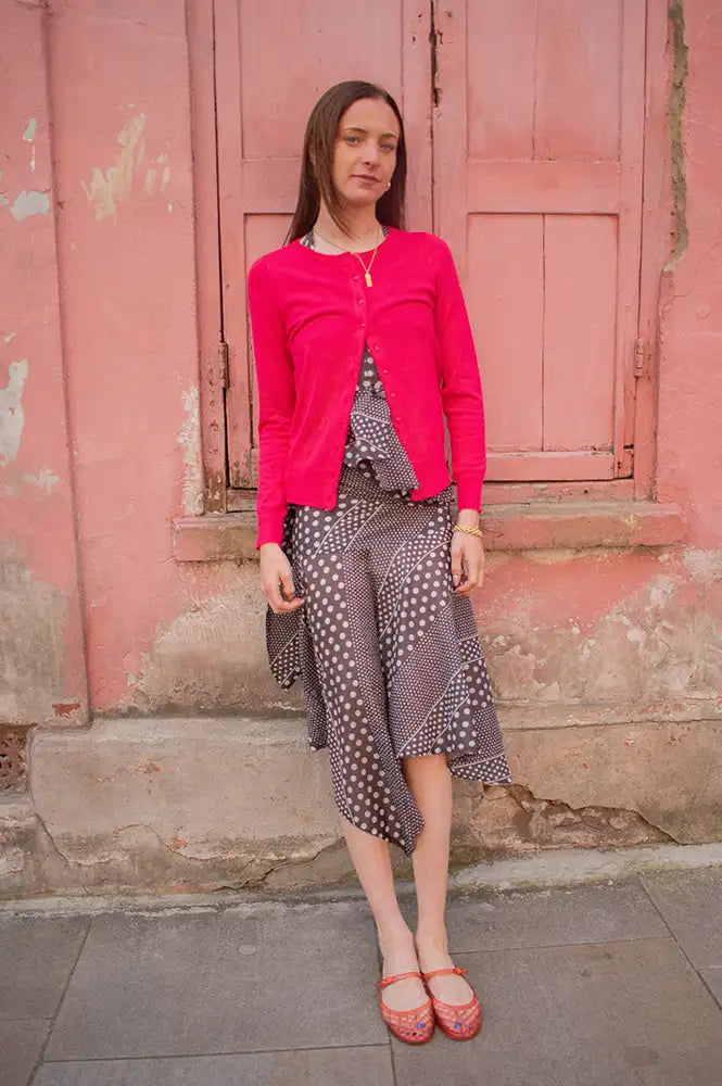Fransa Zu Virtual Pink Cardigan - The Mercantile London