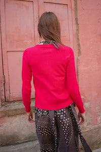 Fransa Zu Virtual Pink Cardigan - The Mercantile London