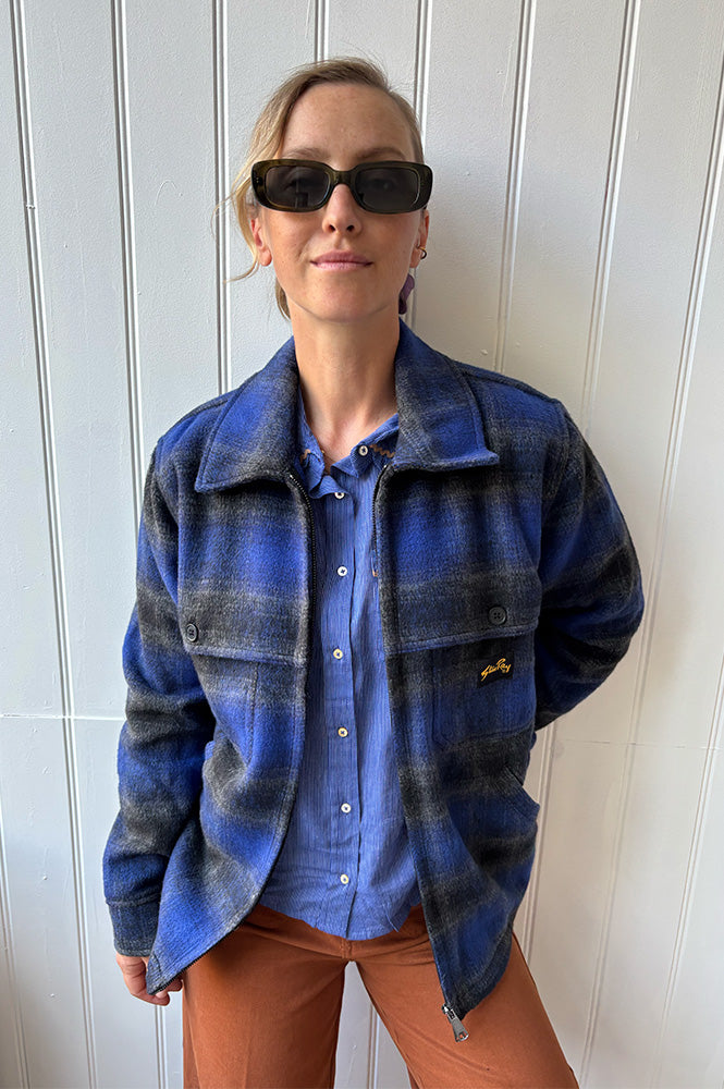 Stan Ray Mackinaw Navy Check Jacket - The Mercantile London
