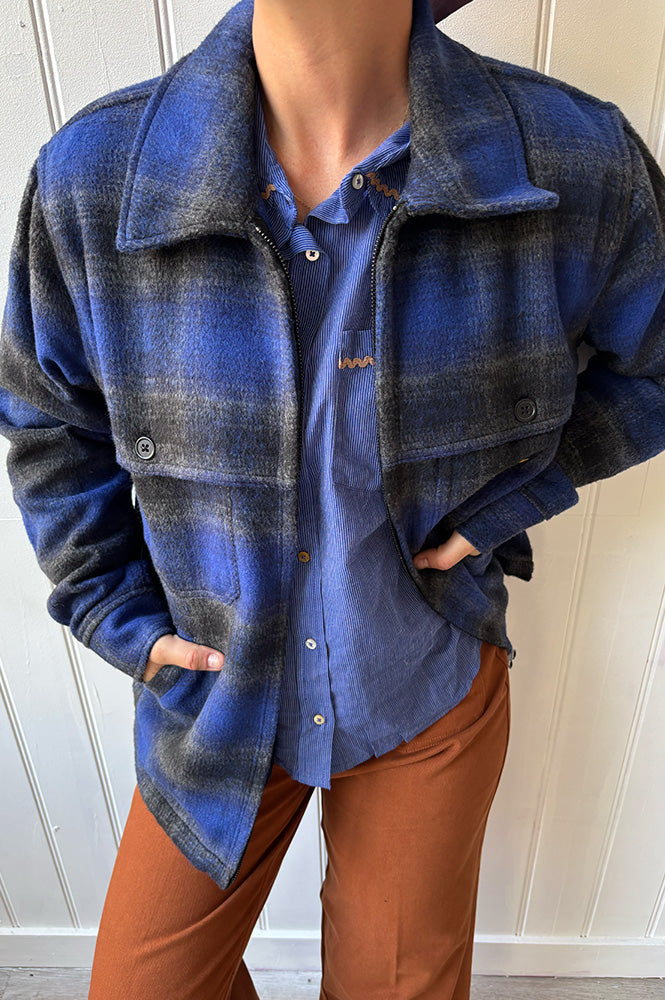Stan Ray Mackinaw Navy Check Jacket - The Mercantile London