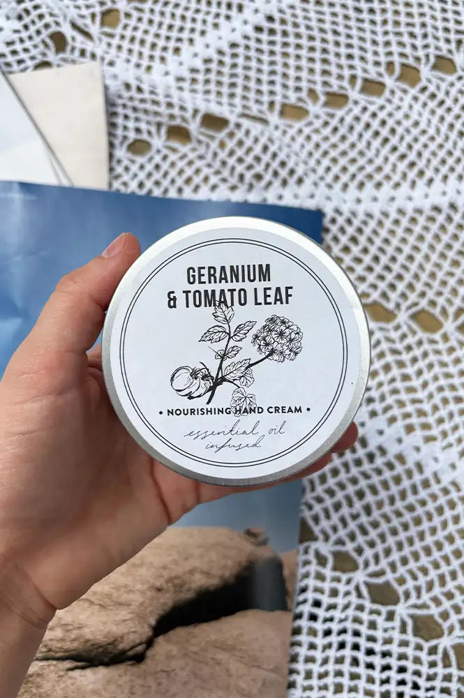 Norfolk Natural Living 100ml Geranium & Tomato Leaf Hand Cream Tin