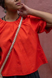 Numph Trine Cherry Tomato Blouse - The Mercantile London