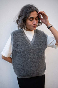 YOKO Tommy Graphite Vest - The Mercantile London