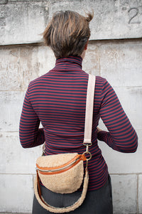 Basic Apparel Ludmilla Bordeaux and Sky Captain Top - The Mercantile London