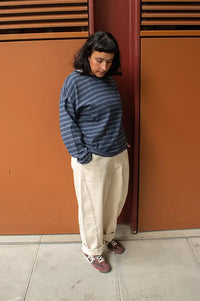 Lolly's Laundry Demi Dark Blue Striped Sweatshirt