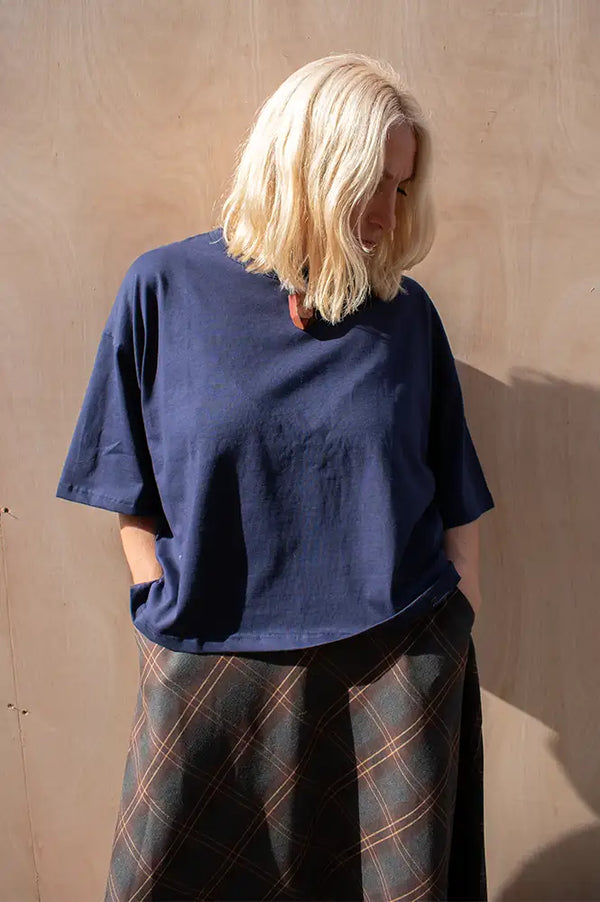 ICHI Palmer Maritime Blue Top