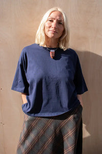 ICHI Palmer Maritime Blue Top