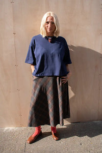 ICHI Palmer Maritime Blue Top