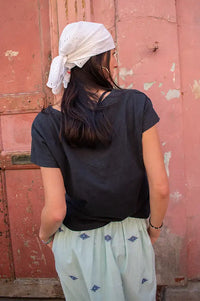 Chicosoleil Roxy Dark Charcoal T-Shirt - The Mercantile London
