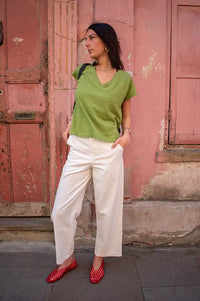 Chicosoleil Roxy Peridot Green T-Shirt - The Mercantile London
