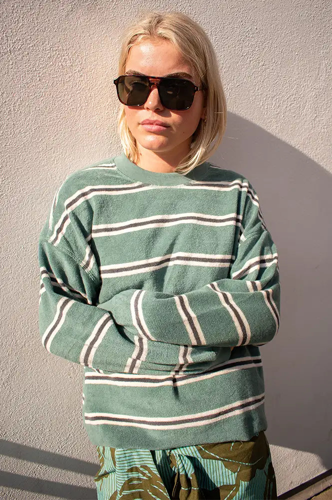 Hod Victoire Hunter Striped Sweatshirt - The Mercantile London