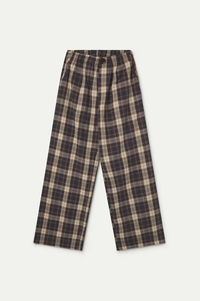 Compania Fantastica Brown Plaid Trousers