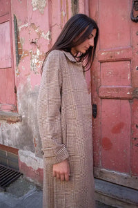 JcSophie Panna Camel Check Trench Coat