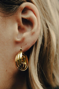 Nordic Muse Triple Entwine Hoop Earrings