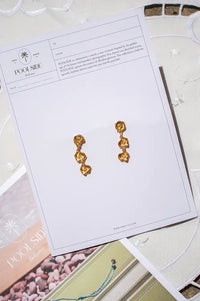 Anni Lu Triple Sun Gold Earrings - The Mercantile London