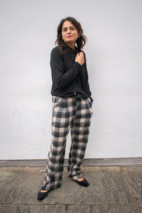 Compania Fantastica Black Check Trousers - The Mercantile London
