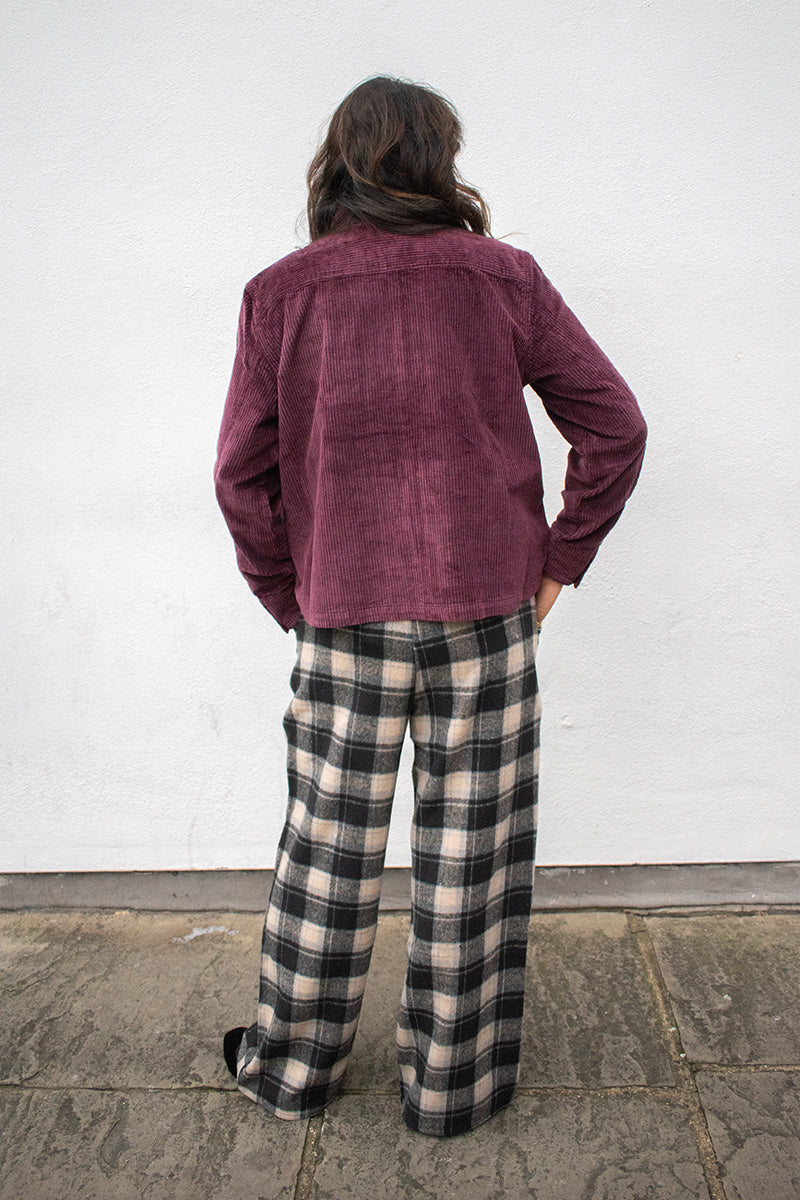 Compania Fantastica Black Check Trousers - The Mercantile London