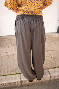 Dawn X Dare Alaia Black Satin Trousers - The Mercantile London