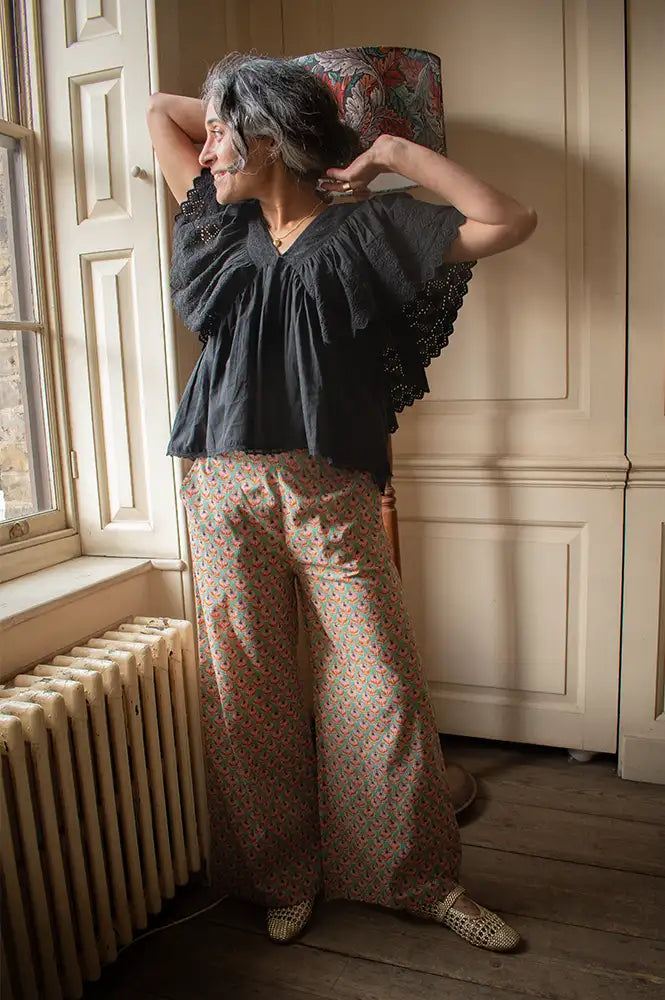 Zen Ethic Leana Opio Green Trousers - The Mercantile London