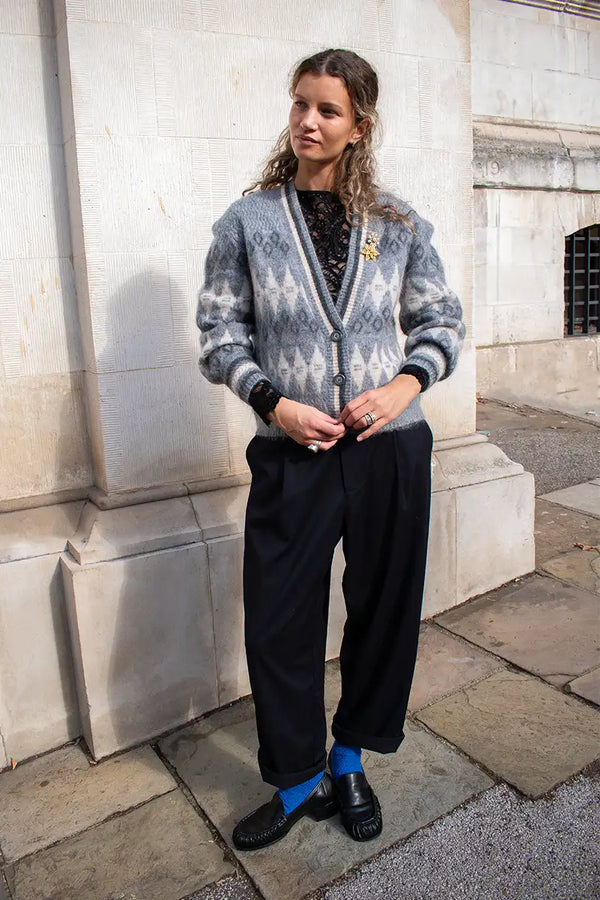 Sister Jane Roman Black Barrel Leg Trouser - The Mercantile London