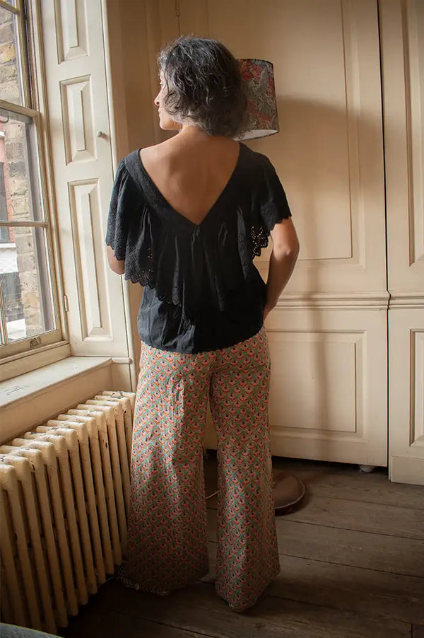 Zen Ethic Leana Opio Green Trousers - The Mercantile London