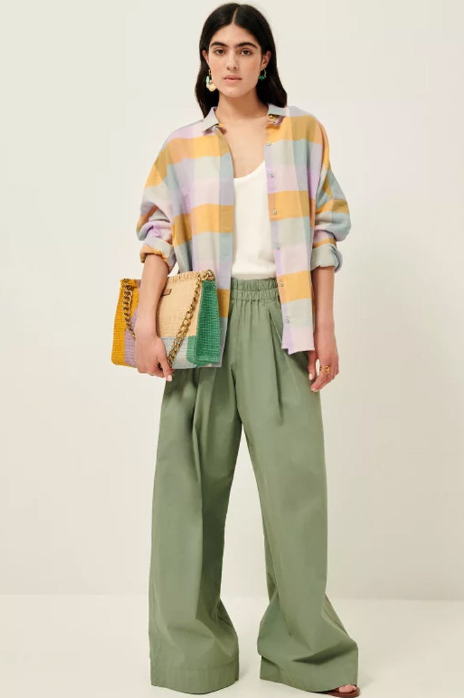 Sessùn Ridue Infused Green Trousers - The Mercantile London