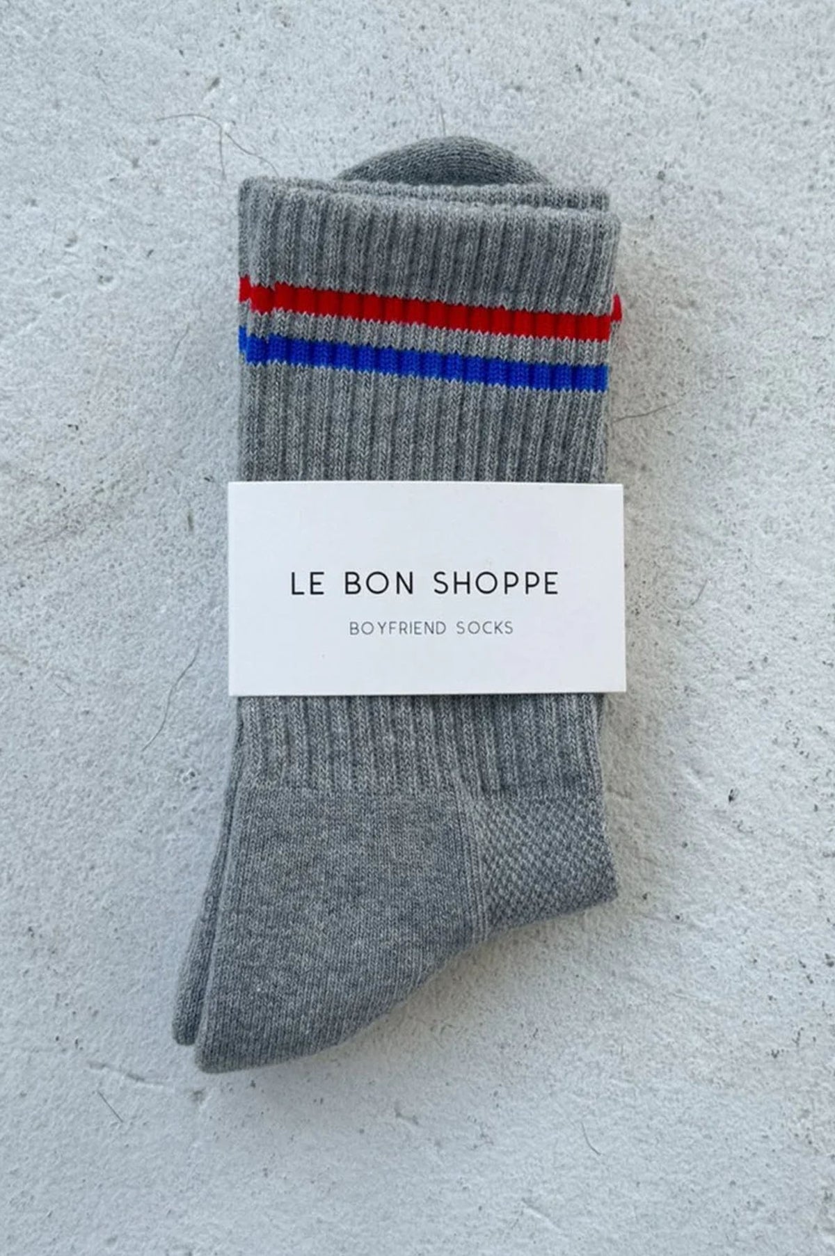 Le Bon Shoppe Boyfriend True Grey Socks - The Mercantile London