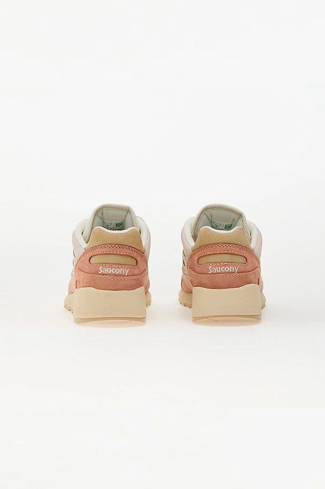 Saucony Shadow 6000 Off White/Peach Trainers - The Mercantile London