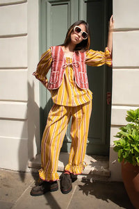 Projektityyny Tumeric Pop Striped Bloomer Trousers