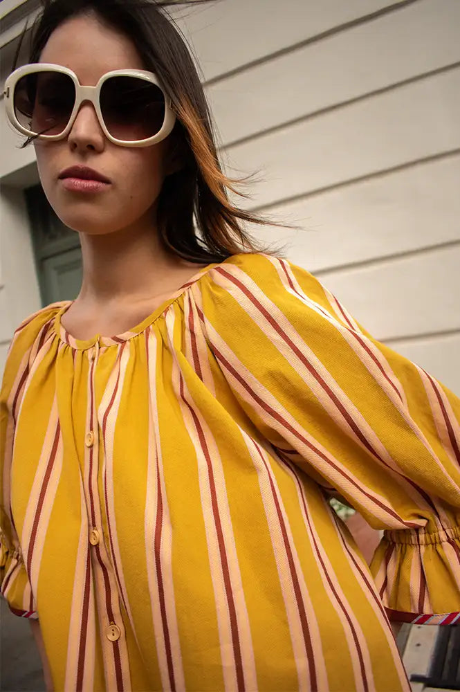 Projektityyny Tumeric Pop Striped Blouse
