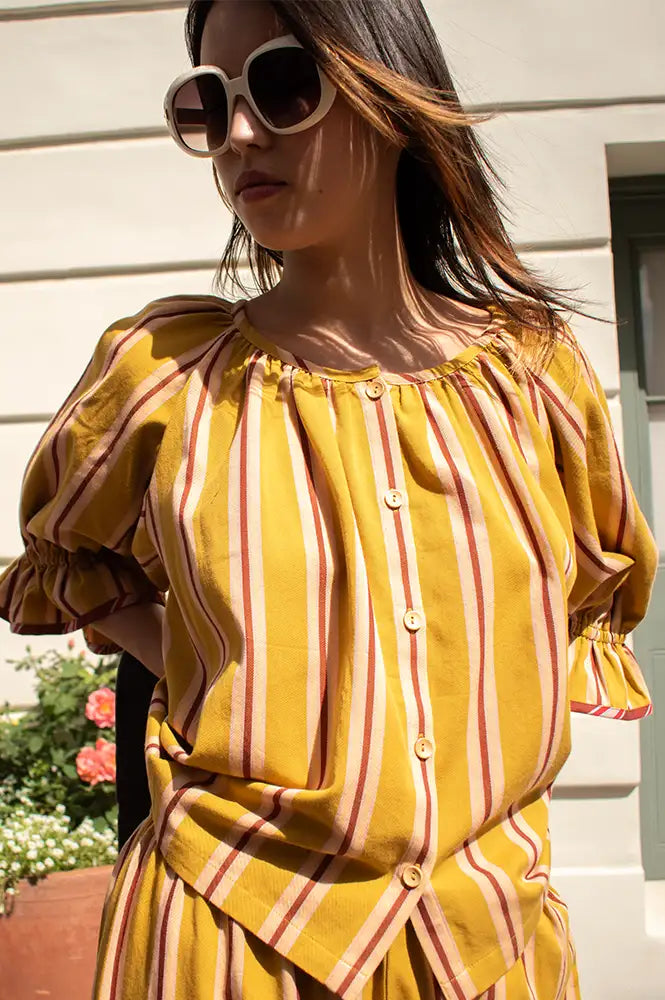 Projektityyny Tumeric Pop Striped Blouse